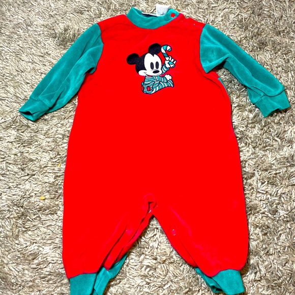 Disney Other - Baby’s First Christmas Disney Onesie Pajamas
